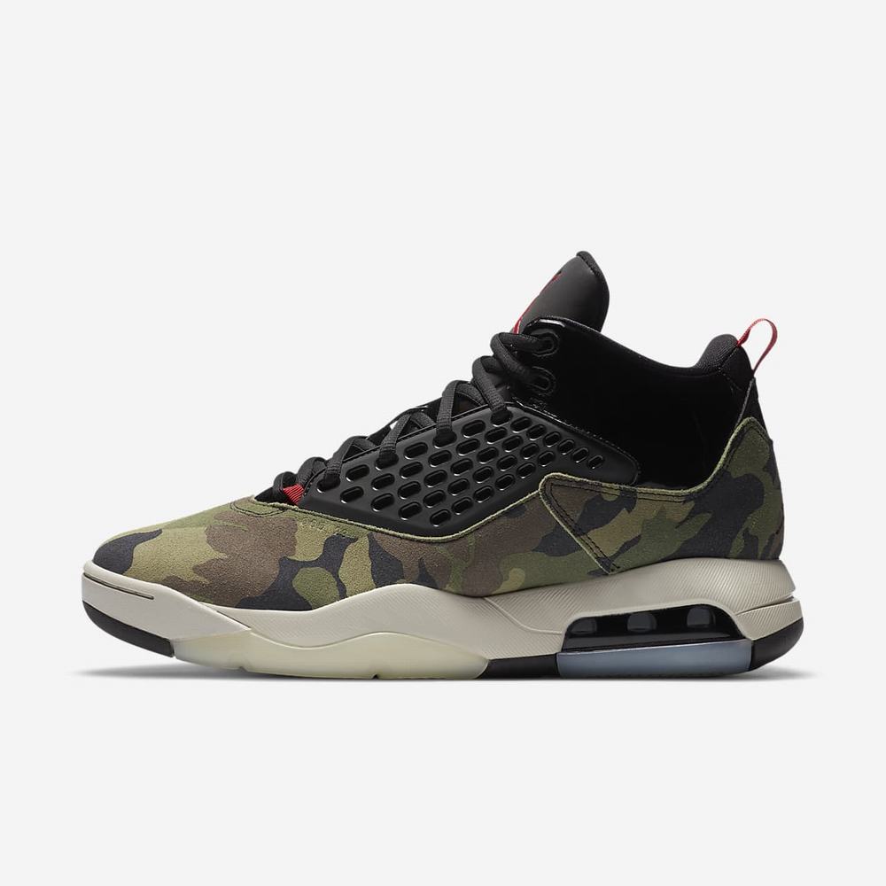 Sneakers Nike Jordan Maxin 200 Vert Kaki 7064-298 Medium Olive/Black/Light Bone/Gym Red Homme | PYP-11318329